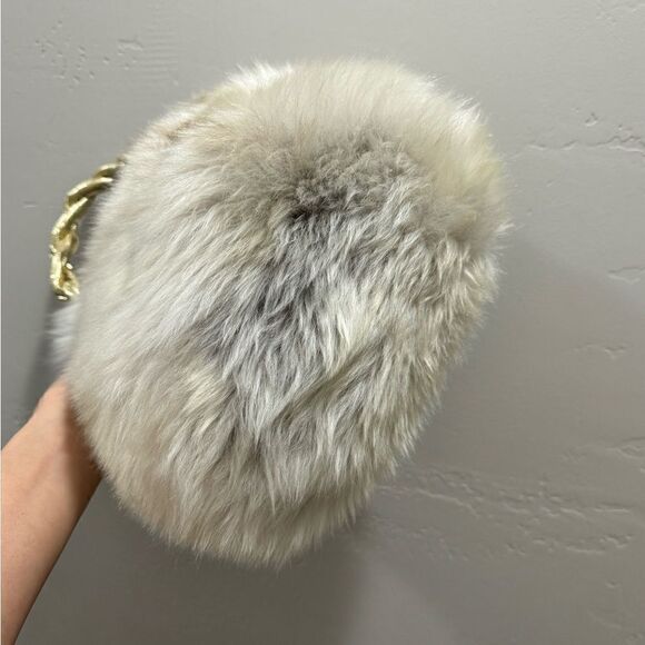 Handmade Genuine Shearling Leather Sheepskin Braided Top Handles Bag/ Crossbody - Picture 14 of 15